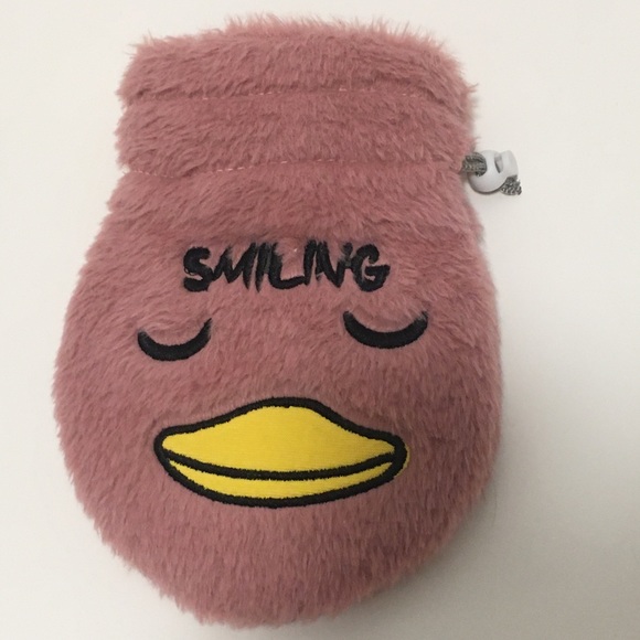 Preowned Pink Duck Smiling Hot Water Bottle Bag Great for Pain Relief Soft - Picture 1 of 3
